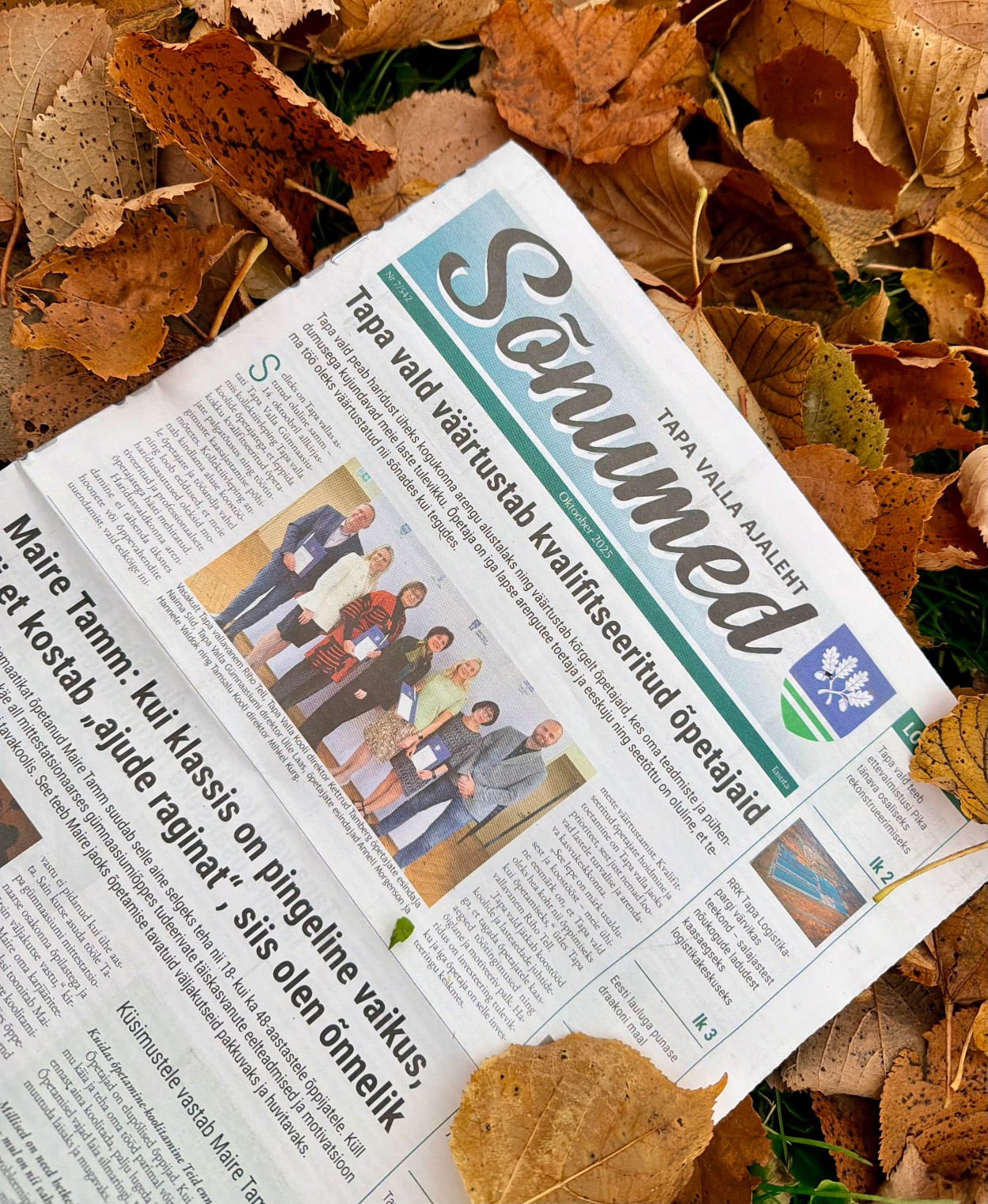 Tapa valla oktoobrikuu lehe pilt